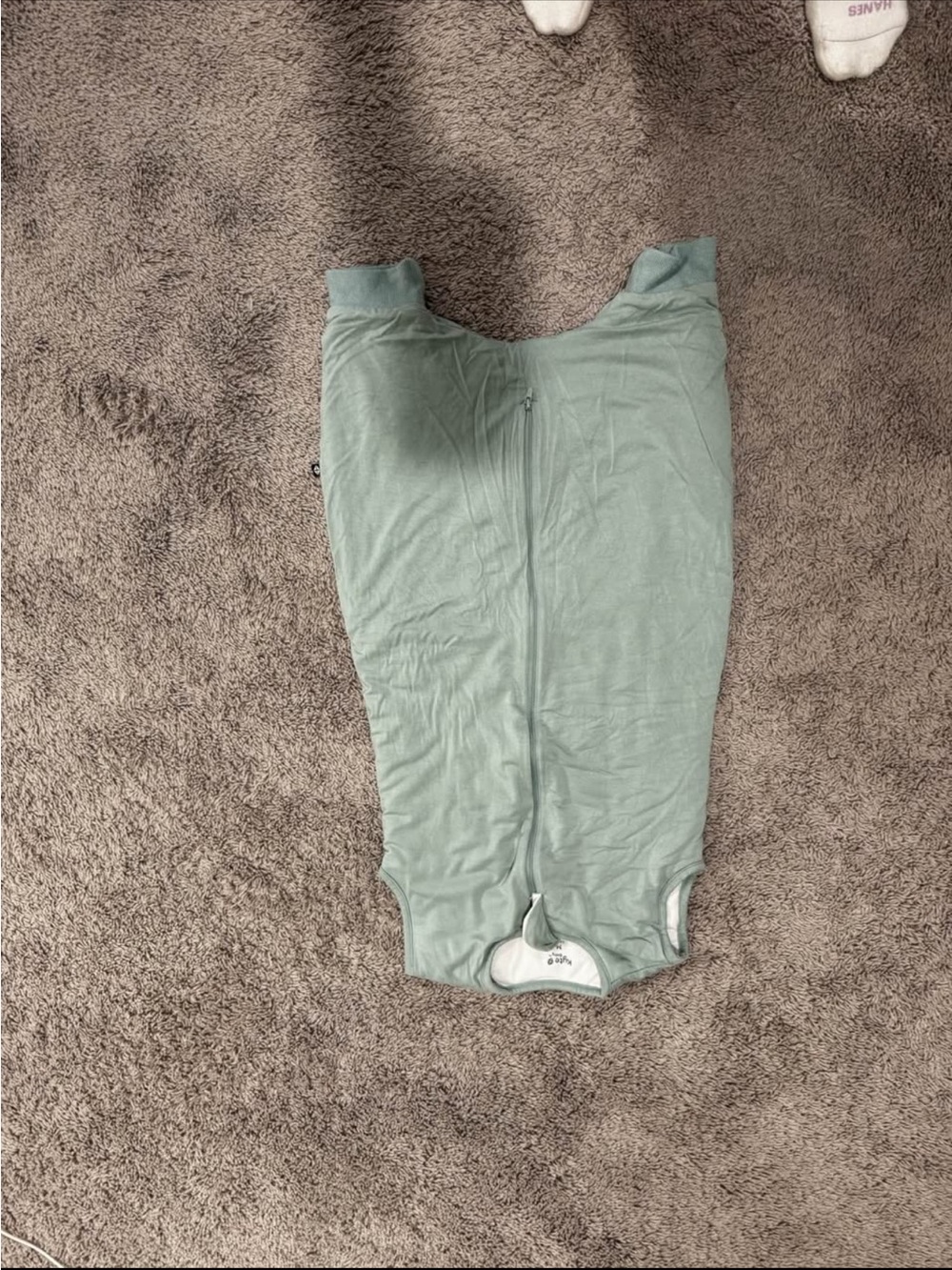 Kyte BABY Sage Green Zippered Footie One-Piece